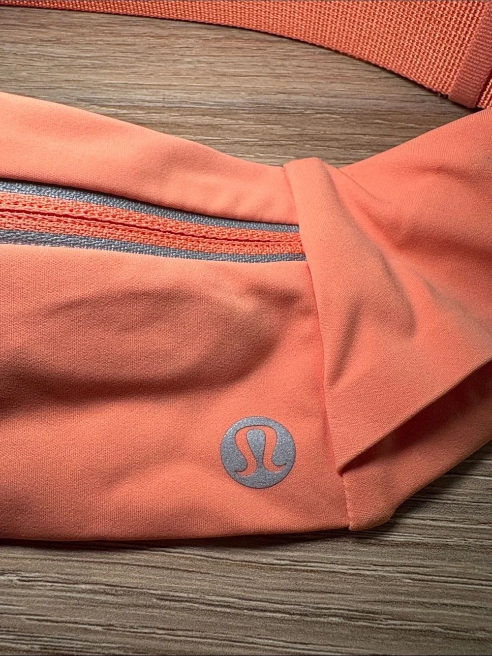 lululemon Fast and Free athletica Coral Orange Slim Waist Pouch
